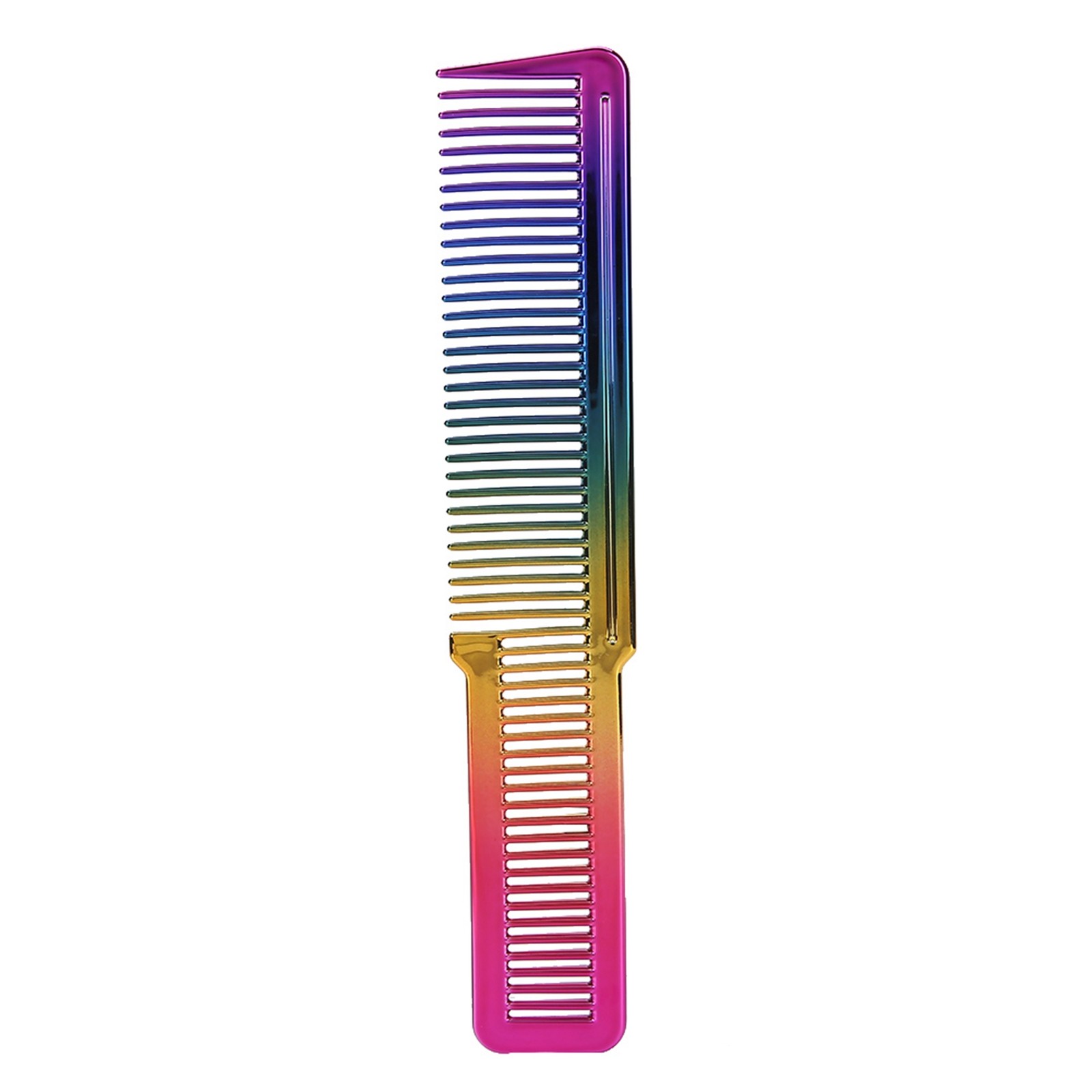 Professional Electroplate Hair Cutting Comb Hairdressing Styling Comb For Ba