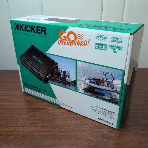 Kicker KMA150.2 75 Watts x 2 2-Channel Marine Full-Range Amplifier - FREE SHIP!