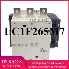Contactor 220V coil AC replace SND Contactor LC1F265M7 3P 3NO 265A US Free TAX