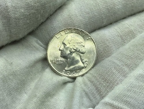 1947-D Washington Quarter - Gem BU -- 90% Silver D268