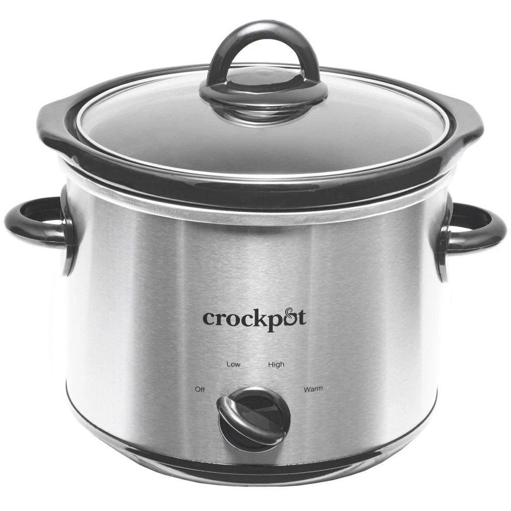 3 qt Stainless Steel Round Slow Cooker