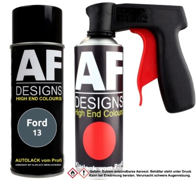 Spraydosen Griff Set für Ford 13 Nantucket Grey Metallic Klarlack Handgriff