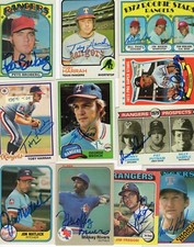 Autographed Texas Rangers 1970's 80's 90's 2000's  33% off after 4 CLEARANCE!!!!