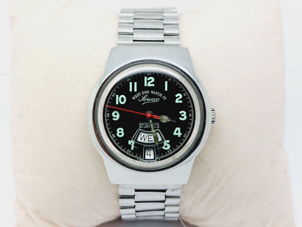 Vintage West End Watch Co Automatic Men's Watch Day-Date ETA 2846