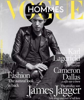 VOGUE Hommes Magazine JAMES JAGGER by Bruce Weber