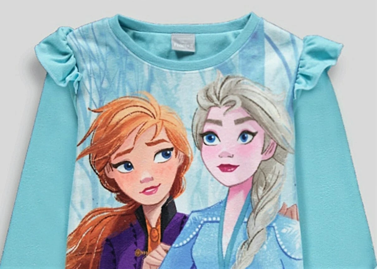 Disney Frozen Girls Fleece Pyjamas Age 6 or 7 Years. BNWT. Great Gift