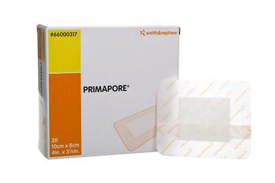 Primapore Adhesive Dressing 3 1/8 X 4 Inch Sterile Wound Care 20 Count Pack