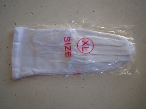 USN MARINEPARADE FARBSCHUTZ WEISSE HANDSCHUHE E/M CPO OFFIZIER RÄNGE PREISE UNIFORMEN XL - Bild 4 von 12