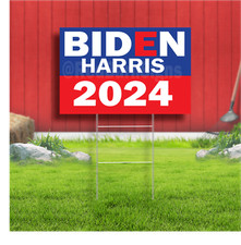 Biden Harris 2024 Coroplast Sign Plastic Indoor Outdoor Yard Sign