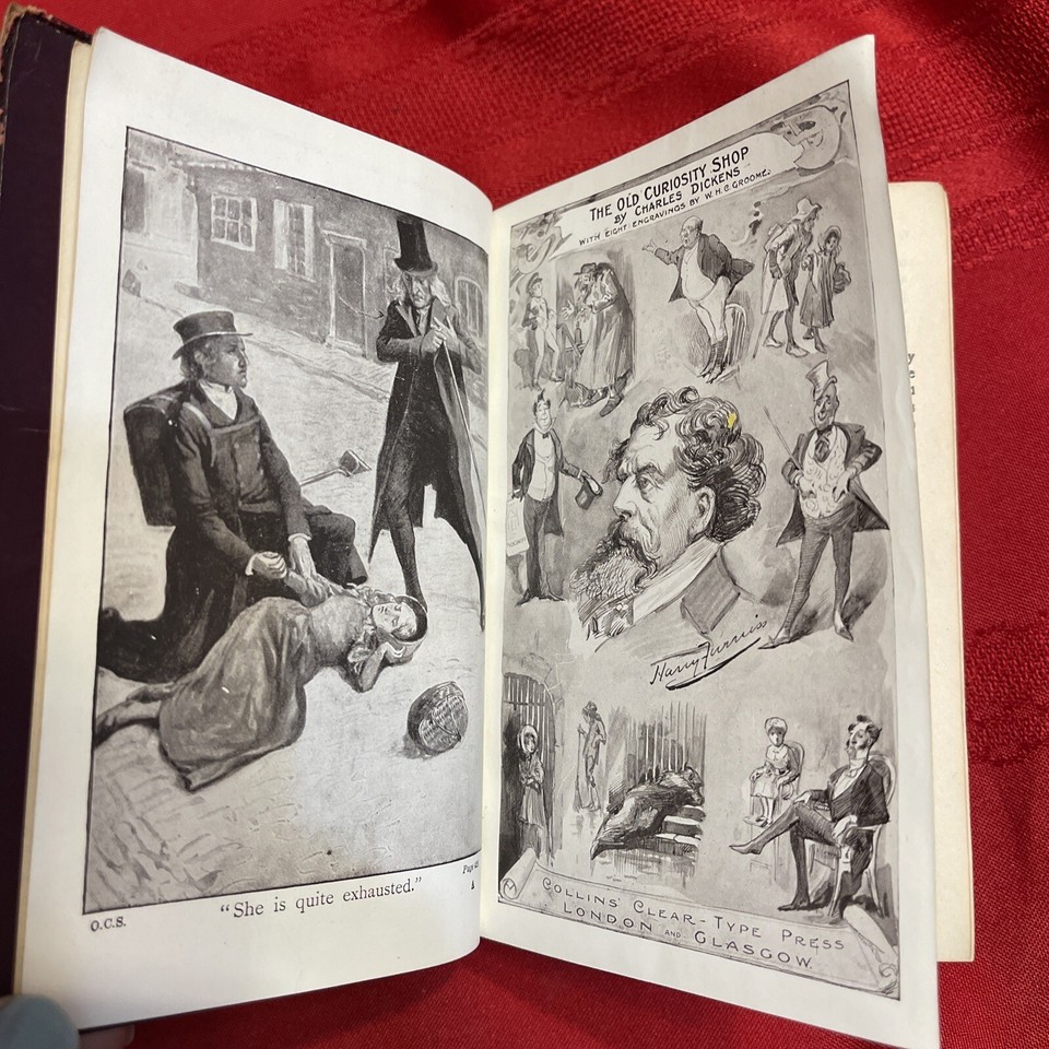 The Old Curiosity Shop Charles Dickens Collins Clear Press Book Leather Original eBay