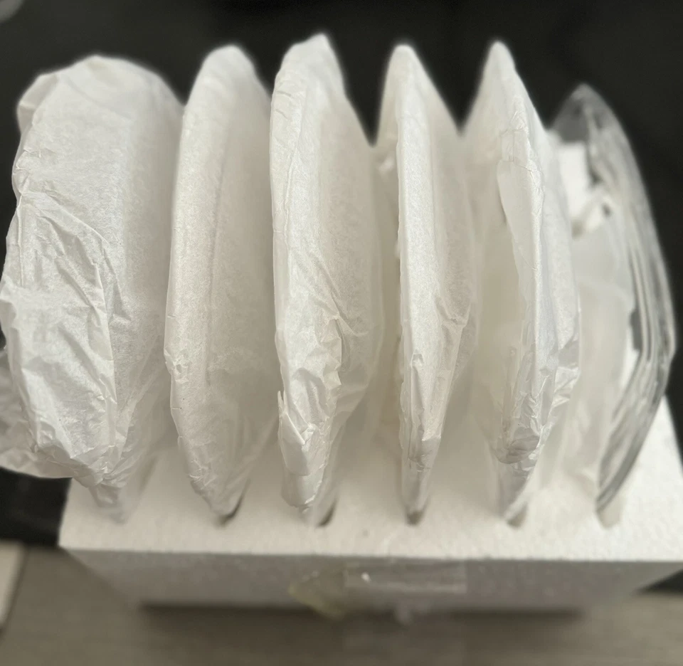 Libbey Tempo Clear Glass Square 8" Salad Dessert Plates - Set of 6 - Image 2 of 4