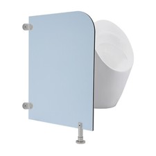 Wall-Mounted Men Urinal Partition Screen, Urinal Partition Divider Screen Blue