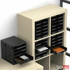SO-TECH® Büroablage mit 5 Ablagen 275 x 320 x 330 mm Container Schubladenbox