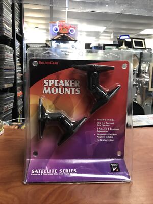 SoundGear Satellite Series Speaker Mounts￼ Universal Surround Holds 8lbs NIB￼￼