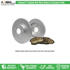 Front Geomet Coated Brake Rotors Ceramic Pads for , Mitsubishi Eclipse Cross