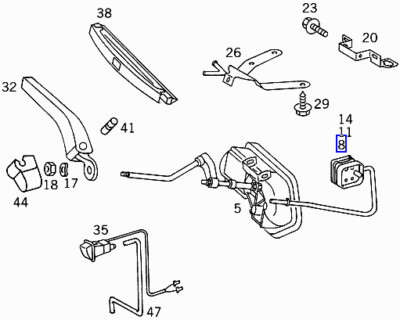 MERCEDES Verkabelung Kabel Anschluss Stecker terminal 4 Stange  