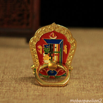 10 Powers OF Buddha ! Tibet Blessed Finger Grip Mobile Phone Metal Ring Holder -