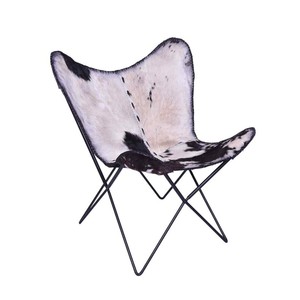 Bhp Chaise Papillon Noir Blanc Tissu Salon Salle A Manger Tabouret