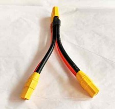 XT90 Parallel connector 1 Male to 2 Female Adapter LiPo plug Heavy Duty 10AWG