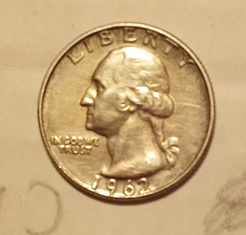 1962-D  Washington Silver Quarter High Grade MS Condition.