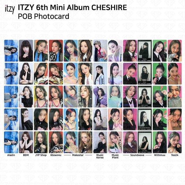 ITZY 6th Mini Album Cheshire Official Photocard POB Al BDM JYP MS MK MP SW Y24