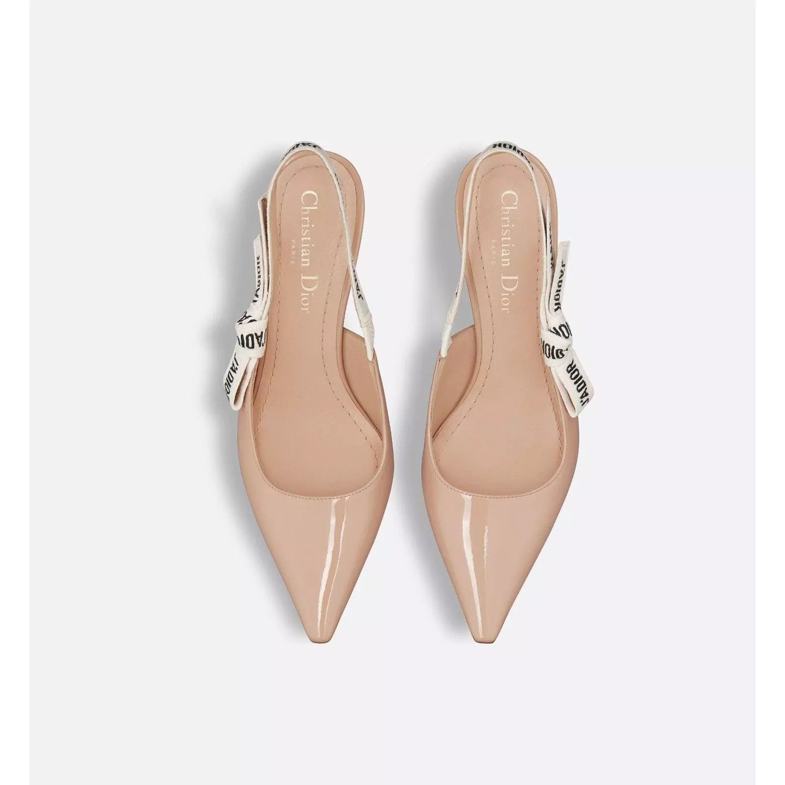 Escarpins Christian Dior en cuir verni imprimé graphique   7,5  