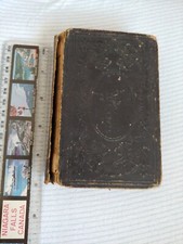 VINTAGE ANTIQUE 1861 GERMAN BIBLE songs mini book hymnal USA made religious