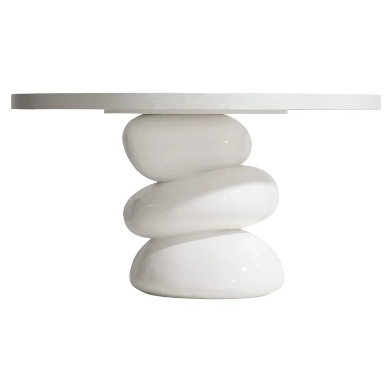 RARE! SOLD OUT! LUXURY! BERNHARDT Round Solid Wood Dining Table - Image 2 of 4