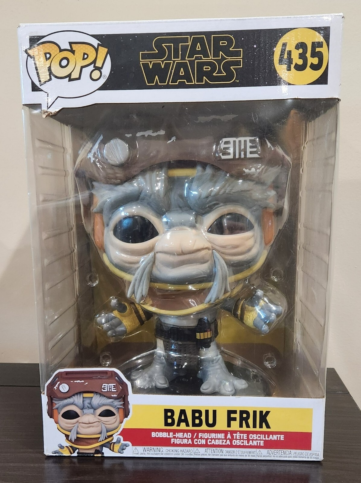 Pop! Star Wars, Cabeza Bobble, 10 Pulgadas Babu Frik, #435