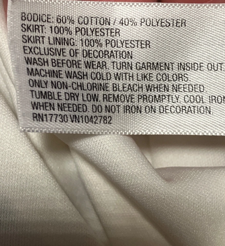 Vestido Cherokee para niñas a lunares con mangas con volantes y falda plisada - talla 4T Foto 3 de 4