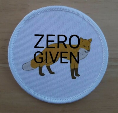 Zero Fox Given Patch Badge 3'' Sublimation