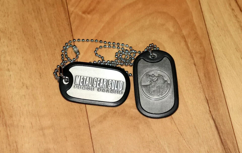 Metal Gear Solid Peace rare Dog Tag Necklace PS3 Xbox 360