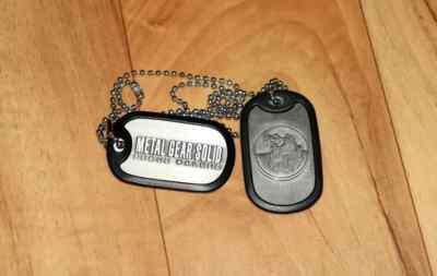 Metal Gear Solid Peace rare Dog Tag Necklace PS3 Xbox 360