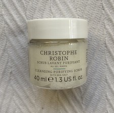 CHRISTOPHE ROBIN Cleansing Purifying Scrub with Sea Salt 40 ml NEW