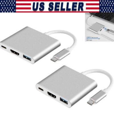 USB Type C to HDMI HDTV TV Cable Adapter Converter For USB-C Phone Tablet Lot