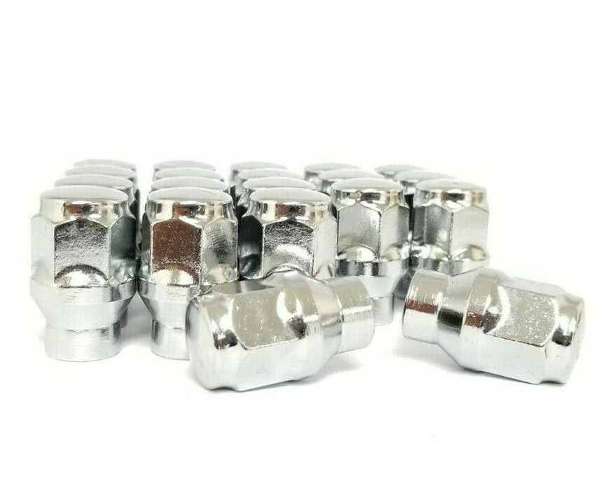 Tough And Shiny: 20-Pack Chrome Conical Seat Lug Nuts (M14x2.0) For F150, Navigator, Expedition - 1.77" Tall