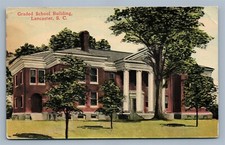 LANCASTER SC GRADED SCHOOL ANTIQUE POSTCARD