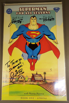 Superman For All Seasons Books 1,2,3,4 #1 SIGNED BY TIM SALE