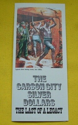 GSA CARSON CITY 'THE LAST OF A LEGACY'  GSA DOLLAR BID FORM PAMPHLET
