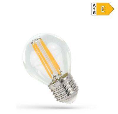 LED E27 G45 Filament Klar 4W = 42 Watt 500lm Retro Warmweiß Neutralweiß Tropfen