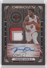 2020-21 Obsidian Matrix Material Electric Etch Red /5 Terence Davis II Auto 0gq0