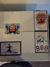 Lot Of 80 Bulk Halloween Greeting Cards Spooky Pumpkins 20 Each Design FreeShip