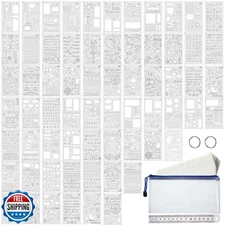 66 Pieces Bullet Stencils Journal Planner Templates Set DIY Drawing Templates