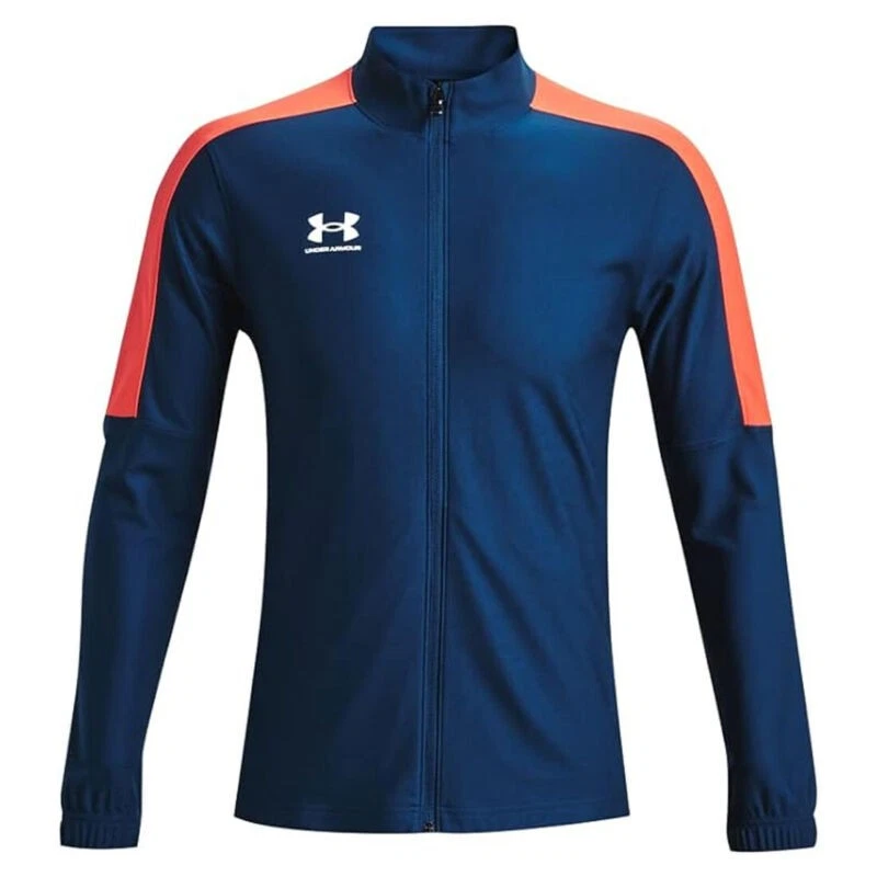 Under Armour Track Jacket Mens Challenger Navy Orange Sports Running Top S New - Image 4 of 4