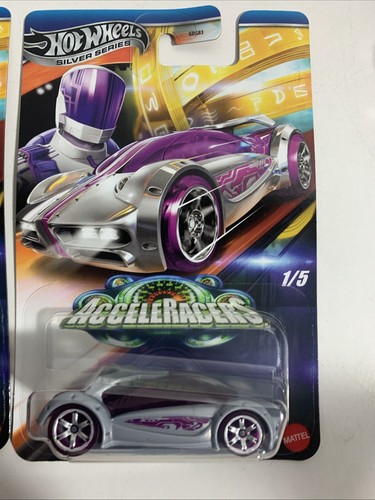 Rare - Set of 5 - ACCELERACERS 2025 Hot Wheels SILVER SERIES in Mint condition! - Picture 6 of 6