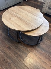 Nest of 2 Tables In Light Oak