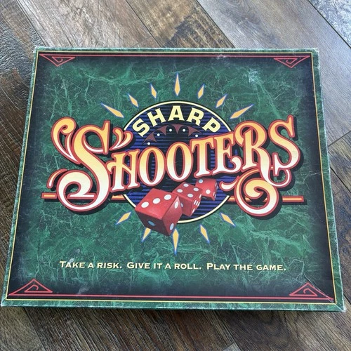 Vintage Game Sharp Shooters Board - Milton Bradley Incomplete Missing Dice