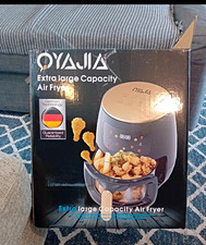 OYAJIA 6L Air Fryer Black Digital Display 8 Programmes 1400W Basket