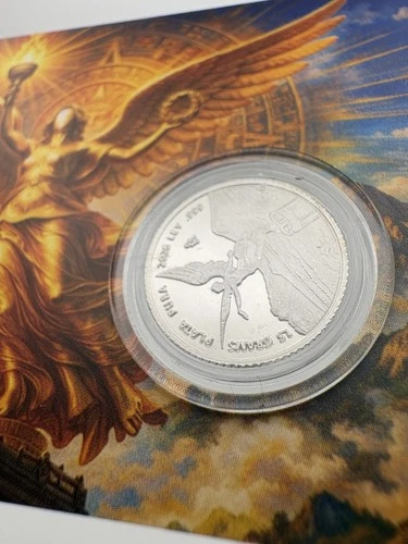 2026 1.5 Gram .999 Silver Proof Mexico Libertad Trib Round In Capsule Assay Card