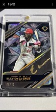 2025 Topps Diamond Icons Elly De La Cruz Black Polychromatink Auto -Gold Ink /10